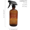 Darware Crazy Plant Lady Spray Bottle Set, 2pc Set; 16oz Amber Glass Spray Bottles Gardening Gift - 2 of 4