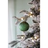 NAYSAYE Party Decoration and Accessories Glass Christmas Ball Ornaments Set of 12 for Holiday Party Decorations, Green, 3"*3"*0.15" - 2 of 4