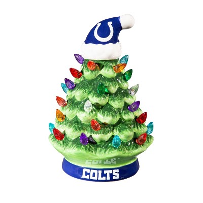 8" LED Ceramic Christmas Tree, Indianapolis Colts