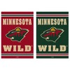 Embossed Suede, Minnesota Wild Double Sided Indoor Outdoor Decor 18" x 12.5" - 2 of 4