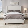 KWPZQEB Platform Bed Frame with High Upholstered Headboard and Wooden Slats Support, Linen Cloth, No Box Spring Needed, Easy Assembly - 2 of 4