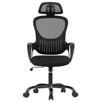 NicBex Adjustable Office Chair Modern Ergonomic Computer Chair with Casters, Armrests, Headrest and Lumbar Support for Office, Study, Bedroom