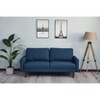 Linen Sofa Modern Couch Comfy Loveseat with Wooden Legs for Living Room, Bedroom, Office - 3 of 4