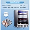 Kismile Mini Fridge 21 Bottle or 150 Cans Single Zone Freestanding/Built-In Beverage Refrigerator & Can Cooler - 2 of 4