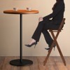 YIYIBYUS Folding Bamboo Bar Stool, Portable Bar Chairs, Brown - 4 of 4