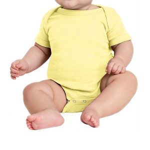 Mafoose Infant Short Sleeve Baby Rib Bodysuit - 1 of 4