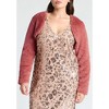 ELOQUII Women's Plus Size Faux Fur Bolero - 3 of 4
