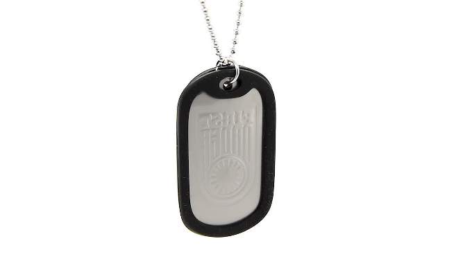 Star Wars First Order Kylo Ren Stainless Steel Double Dog Tag Pendant with Rubber Silencers (22"), 2 of 5, play video