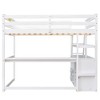 YOOCOZZ Loft Bed with Built-in Desk, Shelves and Storage Drawers - 4 of 4