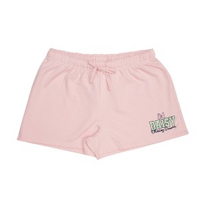 Women's Daisy Duck Run Club Fleece Shorts - Light Pink - 1 of 1