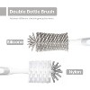 5-in-1 Baby Bottle Cleaner Set, Including Nylon & Silicone Bottle Brush, Cap, Straw & Nipple Brushes, BPA-Free (Grey) - 2 of 4