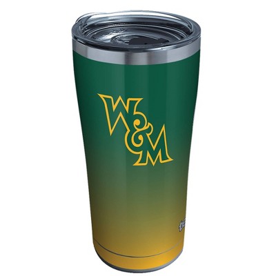NCAA William & Mary Tribe 20oz Ombre Stainless Steel Tumbler with Lid