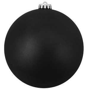 Northlight 10" Jet Black Shatterproof Matte Christmas Ball Ornament (250mm) - 1 of 2