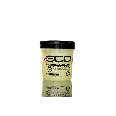 ECO 48hr Edge Control Gel [Black Castor & Flaxseed Oil] (11oz