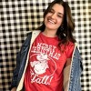 Mens Merry Christmas Yall T Shirt Funny Cowboy Santa Claus Christmas Tee - Crazy Dog Men's T Shirt - 3 of 4