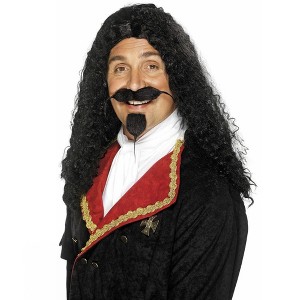 Smiffys King Charles Musketeer Black Wig Costume Accessory - 1 of 1