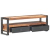 vidaXL TV Stand 47.2"x11.8"x15.7" Solid Wood - 2 of 4