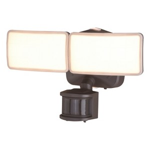 VAXCEL Merill Integrated LED Motion Sensor Dusk to Dawn Outdoor Security Flood Light, Bronze - 1 of 4