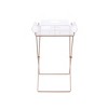 Acme Furniture Cercie Bar Serving Cart Clear Acrylic/Copper Finish - 4 of 4