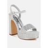 Ortage Rhinestones Embellished High Block Heels - 2 of 4