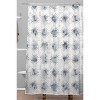 Schatzi Aviana Starbust Shower Curtain White - Deny Designs - image 2 of 3