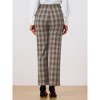 INSPIRE CHIC Women's Plaid Elastic Waist Casual Work Office Long Pants - 4 of 4