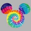 Men's Mickey & Friends Rainbow Tie-Dye Mickey Mouse Logo Pull Over Hoodie - 2 of 4