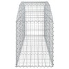 vidaXL Gabion Basket Silver Galvanized iron - 78.7" x 19.7" x 23.6"/31.5" - 4 of 4