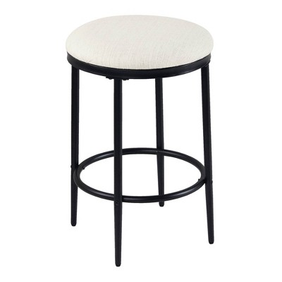 Upholstered Metal Barstool - HomePop