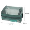 Unique Bargains Lightweight Square Mesh Makeup Bag 1 Pc - 2 of 4