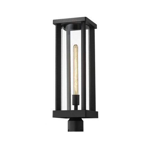 Z-lite Glenwood 1 - Light Post Light In Black : Target