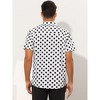 Lars Amadeus Men's Summer Polka Dots Short Sleeves Button Down Dress Shirts - 3 of 4