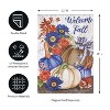 Welcome Fall Neutral Garden Suede Flag - 3 of 4