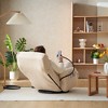 KTMBDW 360¡ã Swivel Floor Gaming Chair Teddy Folding Lounge Chair Sofa Chair with Adjustable Head and Waist, Leisure Chairs for Living Room, Bedroom - 4 of 4