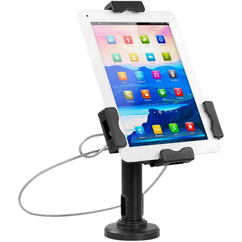Mount-It! Secure Tablet POS Kiosk with Wall Bracket Add-on | Locking Tablet Stand with Adjustable Clamp for iPad, Samsung Galaxy & 7.9"- 10.9" Tablets, 1 of 9