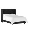 Skyline Furniture Tufted Woven Upholstered Wingback Bed - 2 of 4