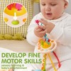 Joyin Toddler Toys 6-12 Months - 20PCS Montessori Toys for Toddlers  Baby Blocks  Pull Strings & Sensory Balls, Toddlers Baby Toys - 3 of 4