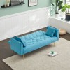 NicBex 71" Modern Convertible Sofa Bed, Velvet Couch for Living Room, American Retro Sleeper Sofa, Upholstered Loveseat Sofa for Living Room - 4 of 4