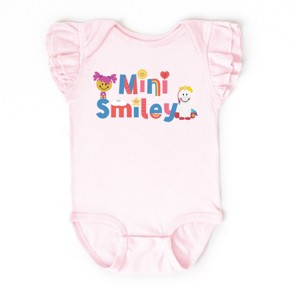 The Juniper Shop Mini Smiley Icons Unicorn Flutter Sleeve Bodysuit - 1 of 4