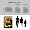 Sweet Home Collection NCAA Iowa Hawkeyes 46" x 60" Raschel Throw Blanket - 3 of 4