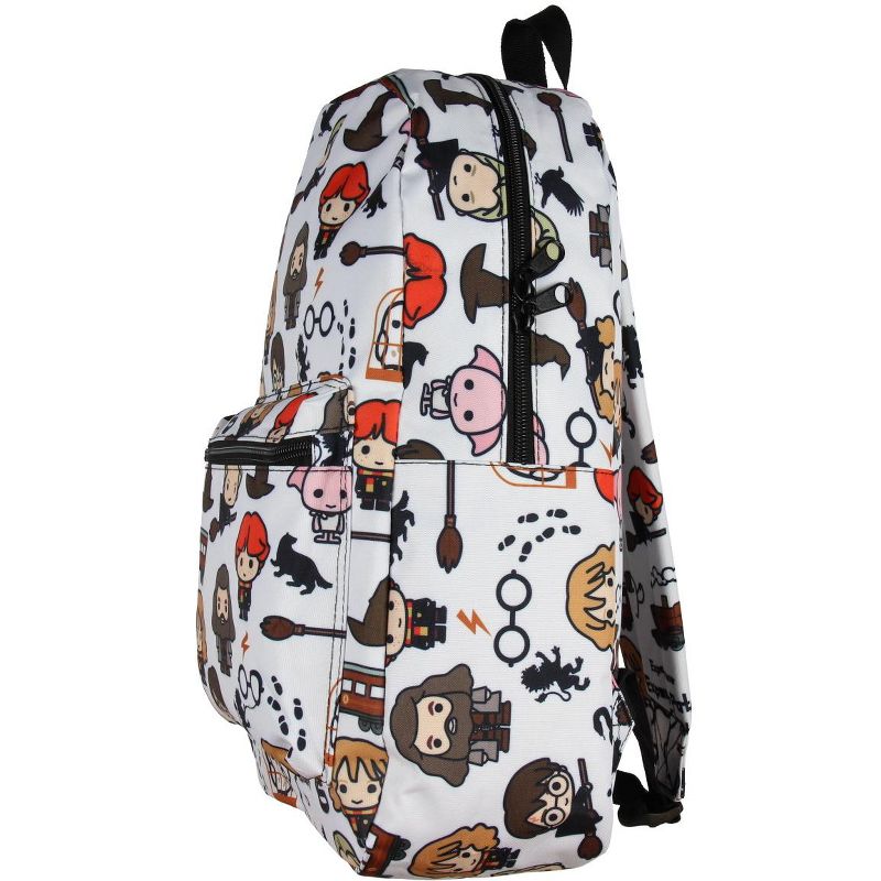 Harry Potter Laptop Backpack Chibi Characters Art Sublimated School Bag Grey, 2 of 5
