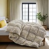 Peace Nest All Season Paisley Floral Goose Feather Fiber Comforter Duvet Insert Vintage Style - 2 of 4