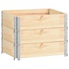 vidaXL Pallet Collars 3 pcs 23.6"x31.5" Solid Pine Wood - 2 of 4