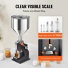 VEVOR Manual Paste Liquid Filling Machine, 5-100ml Bottle Filler, Adjustable Bottle Filling Machine, Stainless Steel Liquid Filler, Silver - 4 of 4