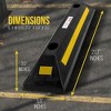 Pyle Heavy Duty Vehicle Wheel Stop Rubber Parking Tire Block for Cars, Trucks, Buses, Vans, Trailers, RVs, and Forklifts (Set of 2) - 2 of 4