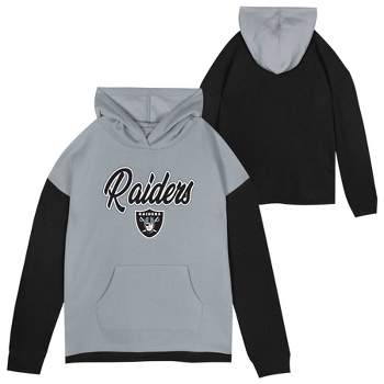 Nfl Las Vegas Raiders Men's Gray Full Back Run Long Sleeve Lightweight  Hooded Sweatshirt : Target