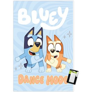 Trends International Bluey (2018) - Bluey and Bingo Dance Mode Unframed Wall Poster Prints - 1 of 4