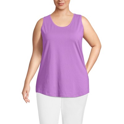 Lands' End Women's Supima Cotton Tunic Tank Top