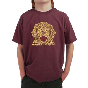 LA Pop Art Boy's Word Art T-shirt - Dog - 1 of 4