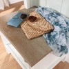 Cottage Road Entryway Bench Hall Tree Soft White - Sauder: Modern Laminated Organizer with Metal Hooks - 4 of 4
